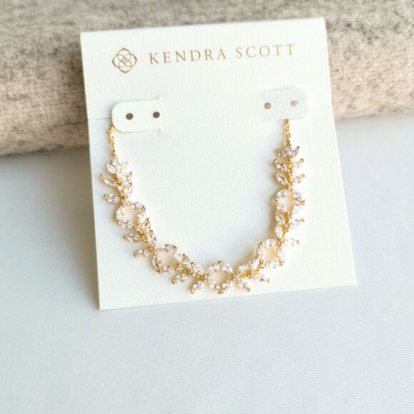 Kendra Scott✨ Rosalie Gold Tennis Bracelet White CZ - Picture 1 of 3